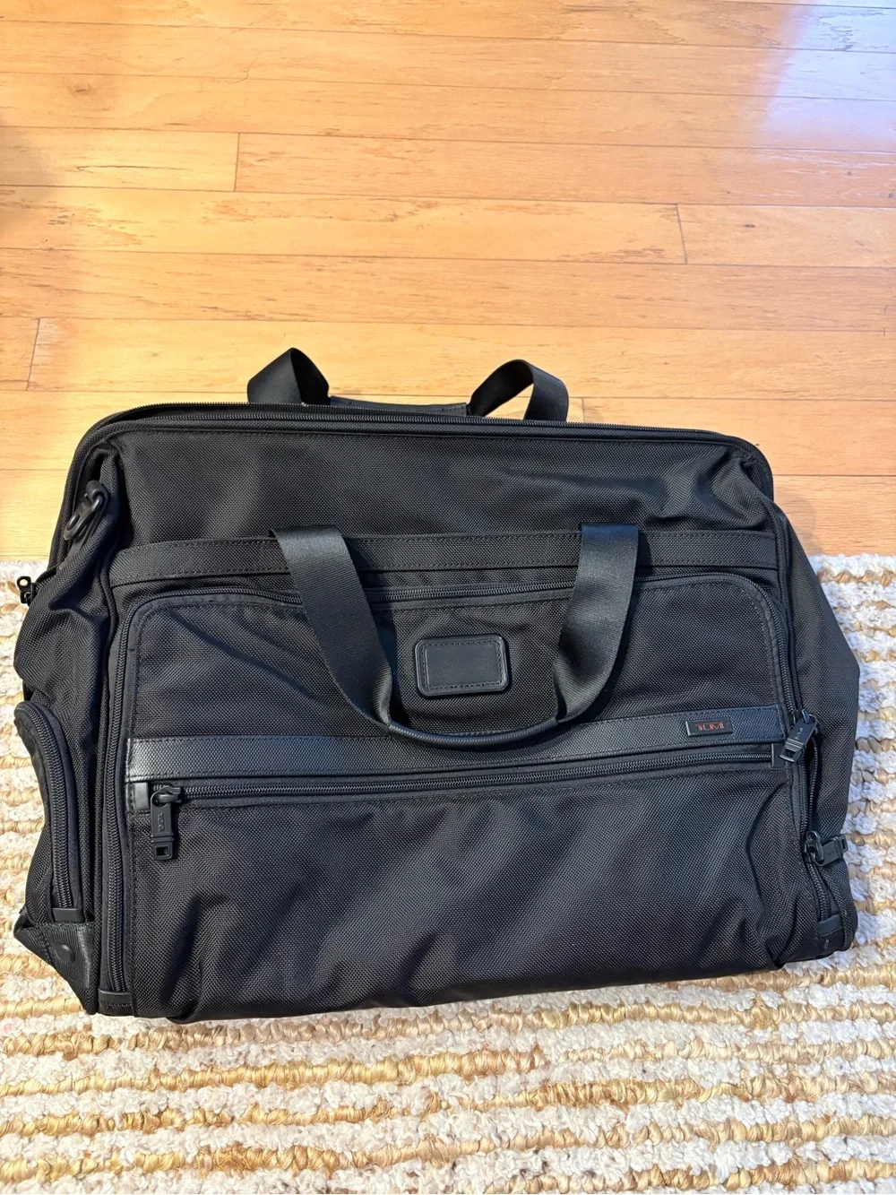 TUMI Alpha framed soft duffle in black